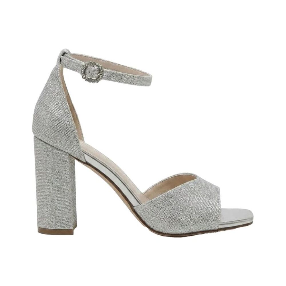 Rainbow Womens/Ladies Solonge Formal Block Heel Sandals / Silver
